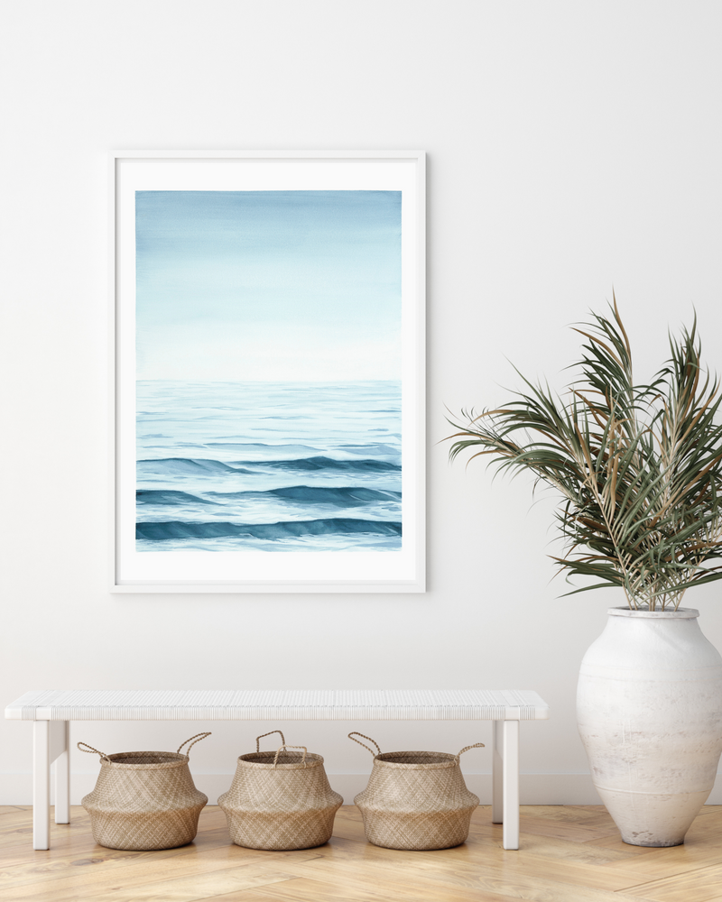 Seascape in Paynes Gray - Fine Art Print
